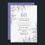 Elegant Lila Lavender 60:e födelsedag Inbjudan<br><div class="desc">Elegant Lila Lavender 60:e födelsedag Matching Inbjudan i Niche- och Nest-butiken. Se vår samling i butiken. Skicka ett meddelande till oss om eventuella matchande objekt som du inte hittar nedan. Tack</div>