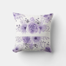 Elegant Lila Lavender Blommigt Vattenfärg