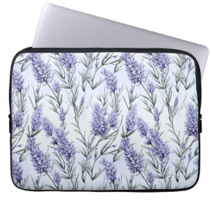 Elegant Lila Lavender Laptop Fodral