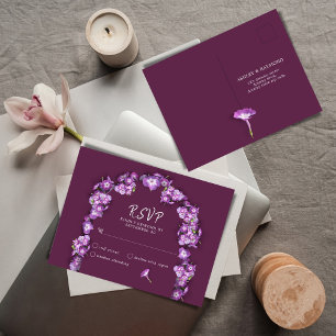 Elegant Lila Lilac FinnArch Blommigts No Menu OSA Helg Vykort