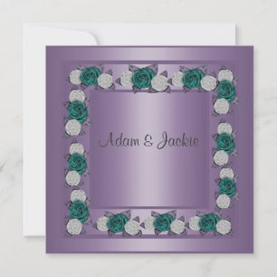 ELEGANT LILA MULTI RO WEDING INVICATION INBJUDNINGAR