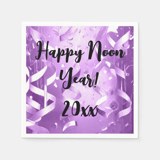 Elegant Lila Napkin vid Kvällarna Party Pappersservett (Framsidan)