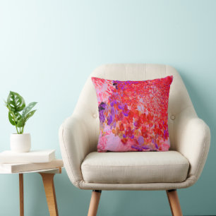 Elegant lila och orange Limelight Hortensia Kudde