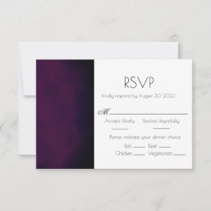 Elegant Lila Ombre Modern Bröllop OSA Card