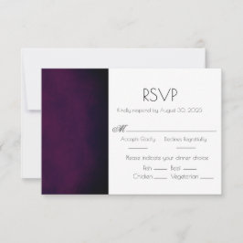 Elegant Lila Ombre Modern Bröllop OSA Card Kort