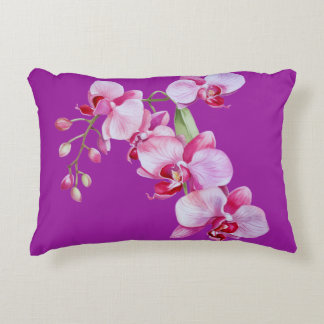 Elegant Lila Orchid-dekorfärg Prydnadskudde