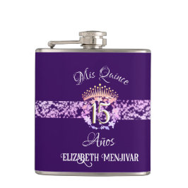 Elegant Lila Quinceañera Spanska Fickplunta