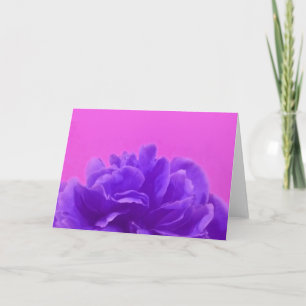 Elegant Lila Raspberry Blommigt Kort