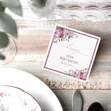 Elegant Lila Ro 60:e Födelsedagsfesten