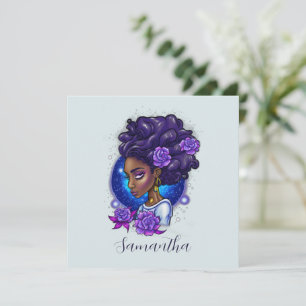 Elegant Lila Ro Afro Woman