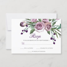 Elegant Lila Ro Blommigt Bröllop OSA