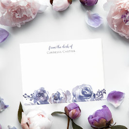 Elegant Lila Ro Modern Personlig Blommigt Post-it Block