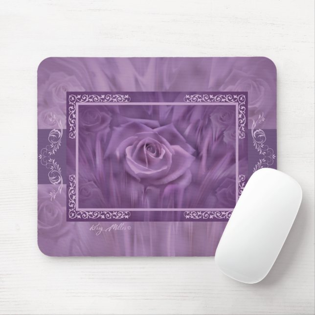 Elegant Lila Ro Mouse Pad Musmatta (Med mus)