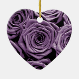 Elegant Lila Ro Valentine Julgransprydnad Keramik