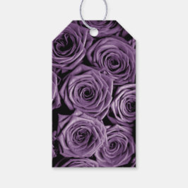 Elegant Lila Ro Valentine Presentetikett