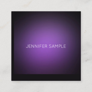 Elegant Lila Template Modern minimalistisk lyx Fyrkantigt Visitkort