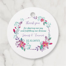 Elegant Lila Träd Löv Personligt bröllp