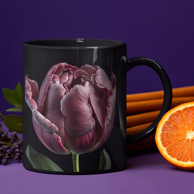 elegant Lila Tulip Mugg 15 eller 18 oz (Skapare uppladdad)