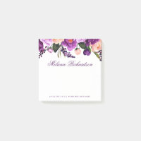 Elegant Lila Ultra Violet Watercolor Blommigt