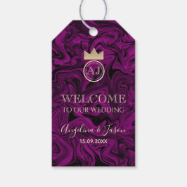 Elegant Lila Välkommen Bröllop Presentetikett