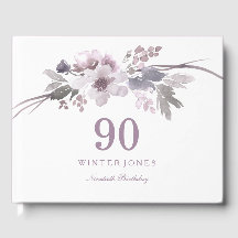 Elegant lila vinterblomma 90-årsfirande