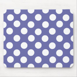 Elegant lila vit polka dots musmatta