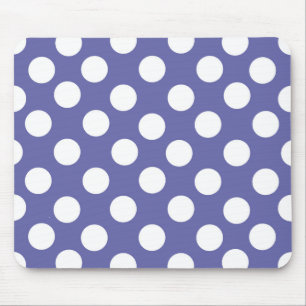 Elegant lila vit polka dots musmatta