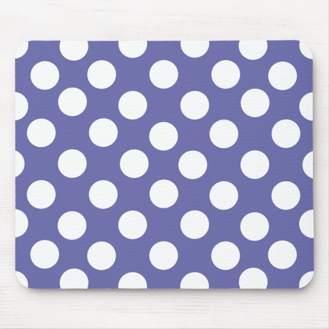 Elegant lila vit polka dots musmatta (Framsidan)