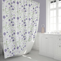 Elegant Lila Watercolor Flowers