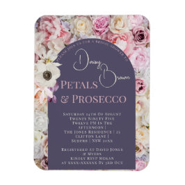 Elegant Lilac Blommigt Arch Summer Möhippa Magnet