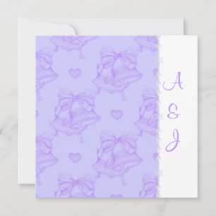 ELEGANT LILAC BRÖLLOP KLOCKOR INBJUDS INBJUDNINGAR