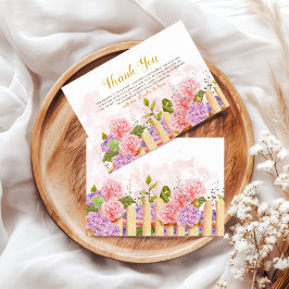 Elegant Lilac Garden Floral Fresh Bridal Shower Tack Kort