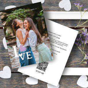Elegant Lilac Heart Photo Finare Kärlek Bröllop Spara Datumet
