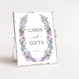 Elegant Lilac-kort och gåvor Poster