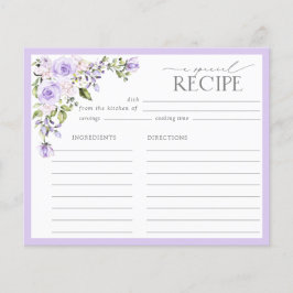 Elegant Lilac Lavender Blommigt Möhippa