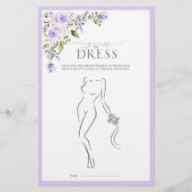 Elegant Lilac Lavender Blommigt Möhippa Game