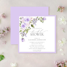 Elegant Lilac Lavender Blommigt Möhippa