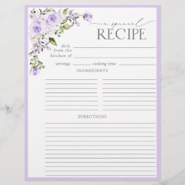 Elegant Lilac Lavender Blommigt Möhippa Recipe