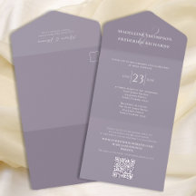Elegant Lilac Lavender Modern OSA