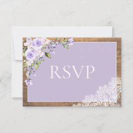 Elegant Lilac Lavender Rustic Snöre Bröllop OSA