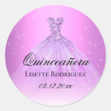 Elegant Lilac Lila Personlig Quinceanera