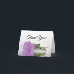 Elegant Lilac Lila Ro Bröllop Photo Inside Tack Kort<br><div class="desc">Det här vackra kortet är perfektens sätt att tacka gästerna i bröllop för att de är en del av er speciella dag. Framsidan har en elegant lilac lila färgad ro som ljuger på sin sida och reflekterar i vatten med ett vackert manus där det står "tack". Inuti finns en ställe...</div>
