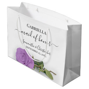 Elegant Lilac Lila Ro Maid of honor Bröllop