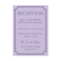 Elegant Lilac Script Bröllop