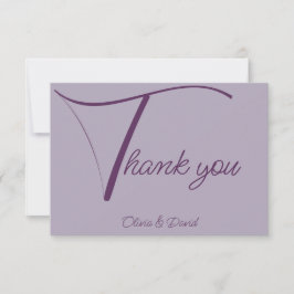 Elegant lilac tack kort