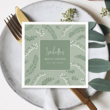 Elegant Liljekonvalj trädgård bröllopsdusch