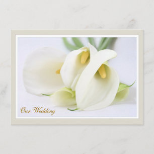 Elegant Lillies bröllopsinbjudningar Inbjudningar