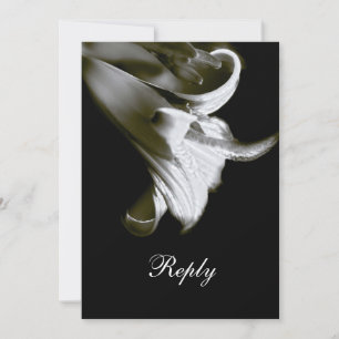 Elegant Lily Bröllopssvar Inbjudningar