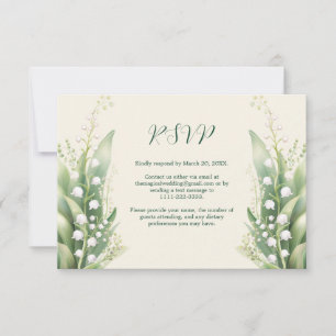 Elegant Lily i dalen Bröllop Horiz OSA Kort