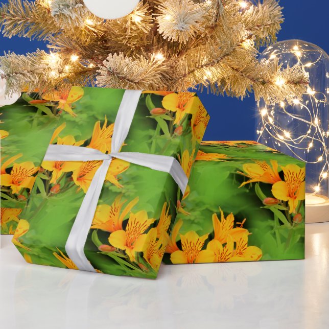 Elegant Lily of the Incas Alstroemerias Presentpapper (Helgdagar)